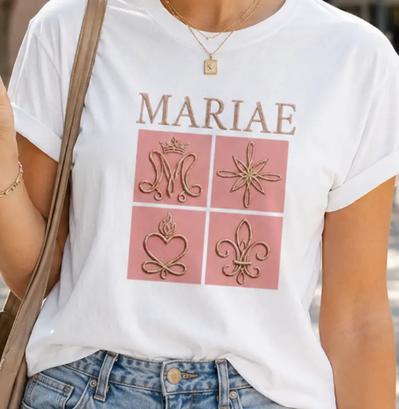 Camiseta Mariae Symbols